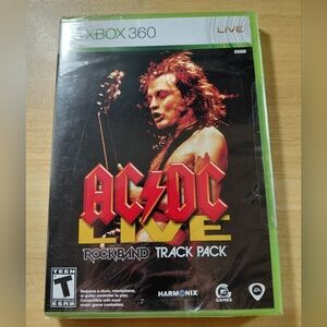 ACDC Live Rock Band Track Pack For The Xbox 360. Partially Sealed.